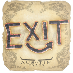 Sticker | exit | Austin 2025