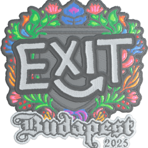Sticker | exit (Embroidered) | Budapest 2025