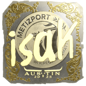 Sticker | isak (Gold) | Austin 2025