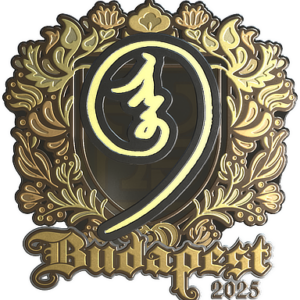 Sticker | nin9 (Gold) | Budapest 2025
