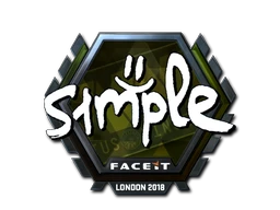 Sticker | s1mple (Foil) | London 2018