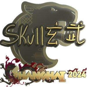 Sticker | skullz (Gold) | Shanghai 2024