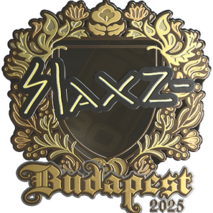 Sticker | slaxz- (Gold) | Budapest 2025