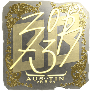 Sticker | zorte (Gold) | Austin 2025