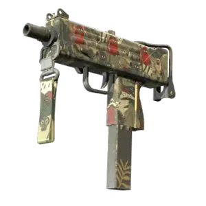 StatTrak™ MAC-10 | Monkeyflage (Battle-Scarred)