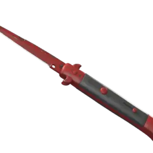 ★ Stiletto Knife | Crimson Web (Well-Worn)