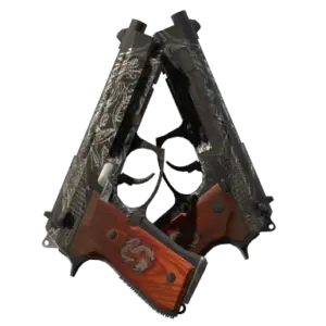 Dual Berettas | Dualing Dragons (Well-Worn)