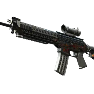 SG 553 | Heavy Metal (Well-Worn)