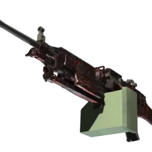 StatTrak™ M249 | Magma (Minimal Wear)