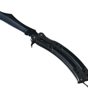★ StatTrak™ Butterfly Knife | Blue Steel (Well-Worn)
