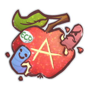 Sticker | Apple A Day (Glitter)