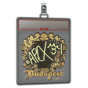 Sticker Slab | apEX (Gold) | Budapest 2025
