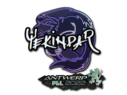 Sticker | YEKINDAR (Glitter) | Antwerp 2022