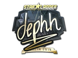 Sticker | dephh (Gold) | Berlin 2019