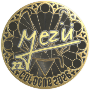 Sticker | mezii (Gold) | Cologne 2026